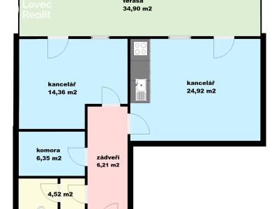 Оренда офісного приміщення Český Krumlov, Budějovická č. 4