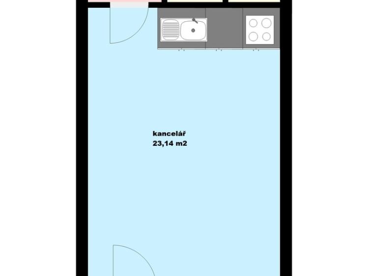 Pronájem kanceláře Český Krumlov, Budějovická č. 2