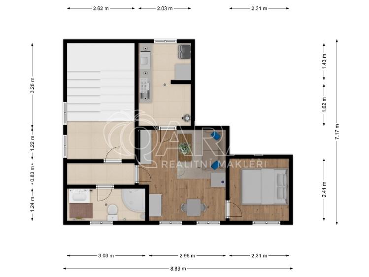 Rent apartment 2+KK Mladá Boleslav, Vodkova 135/1 č. 12