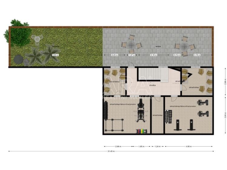 Pronájem obchodního prostoru Mladá Boleslav, Vodkova 135/1 č. 31