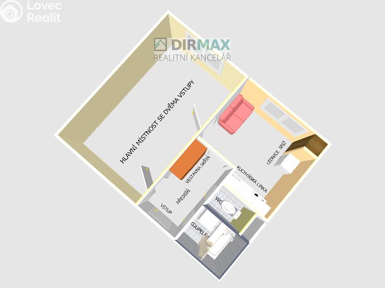 Аренда квартиры 1+1 Plzeň, Brněnská č. 15