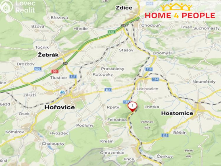 Pronájem bytu 3+KK Lochovice č. 15