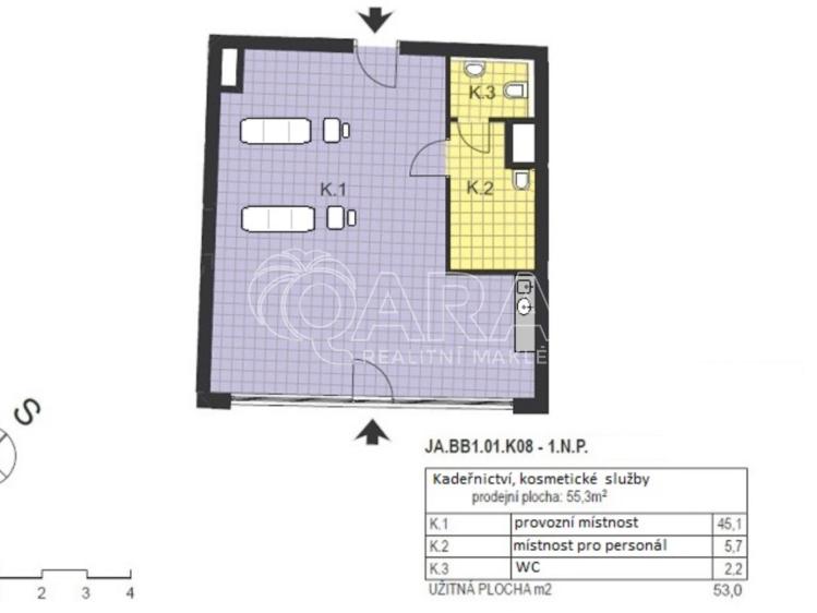 Pronájem obchodního prostoru Praha, U Hostavického potoka 830/26 č. 16