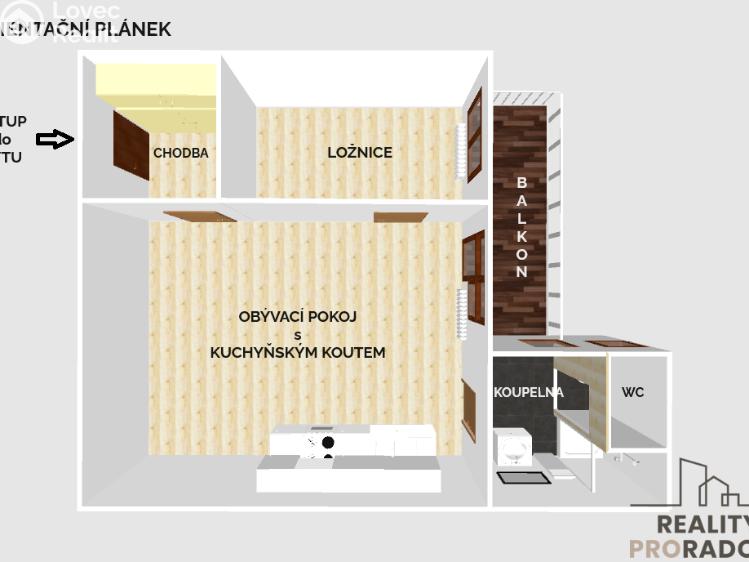 Оренда квартири 2+KK Olomouc, Dolní náměstí č. 2