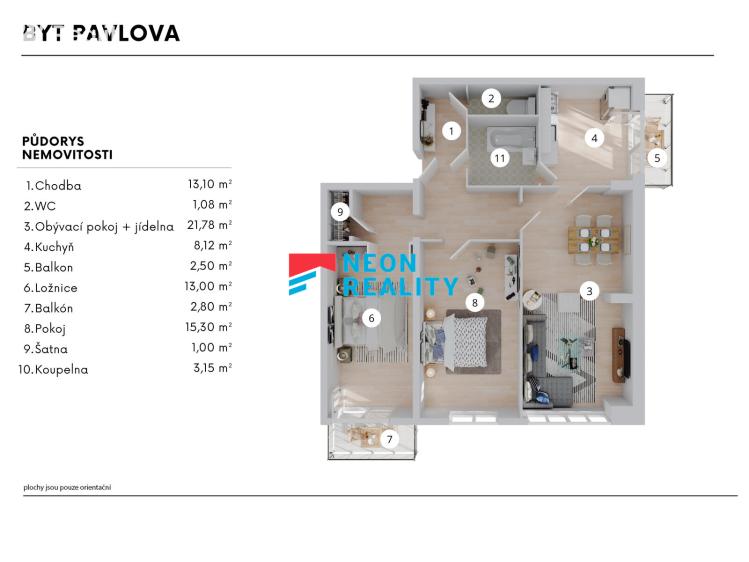 Продаж квартири 3+1 Ostrava, Pavlovova č. 3