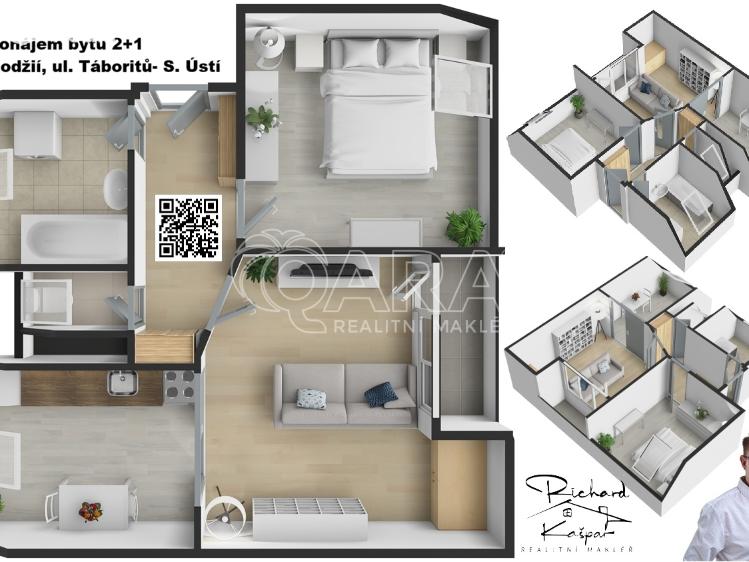 Rent apartment 2+1 Sezimovo Ústí, Táboritů č. 5