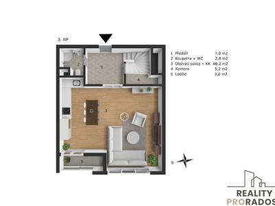 Sale apartment 4+KK Praha, Raichlova č. 25