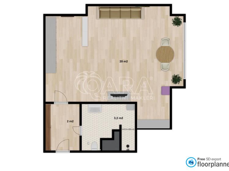 Prodej bytu 1+KK Kralupy nad Vltavou, nám. Mládežníků 677 č. 20