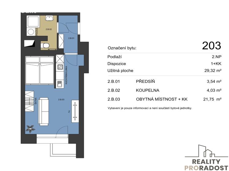 Prodej bytu 1+KK Brno, Bratislavská č. 8