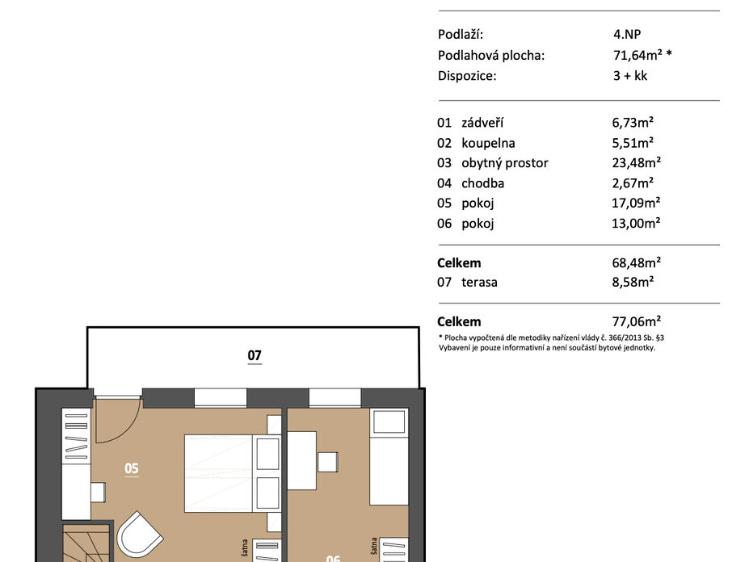 Prodej bytu 3+KK Brno, Stará č. 9