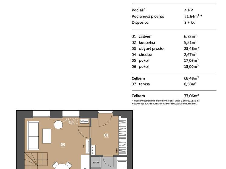 Prodej bytu 3+KK Brno, Stará č. 10