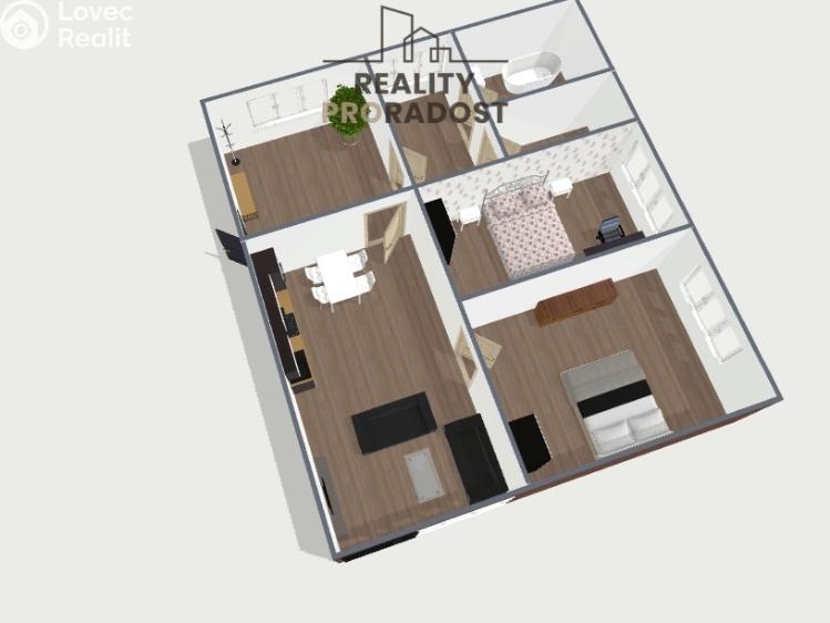 Продажа квартиры 3+KK Šenov, Do Dědiny 2198 č. 4