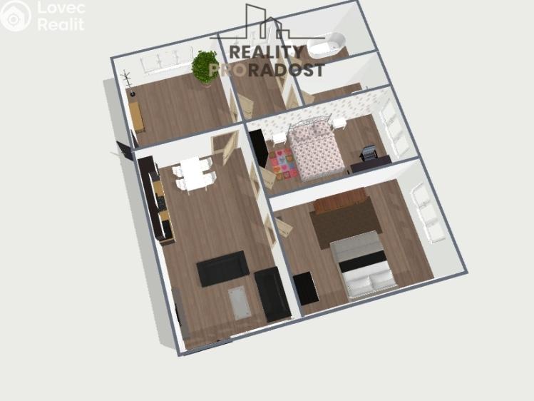 Продажа квартиры 3+KK Šenov, Do Dědiny 2198 č. 5