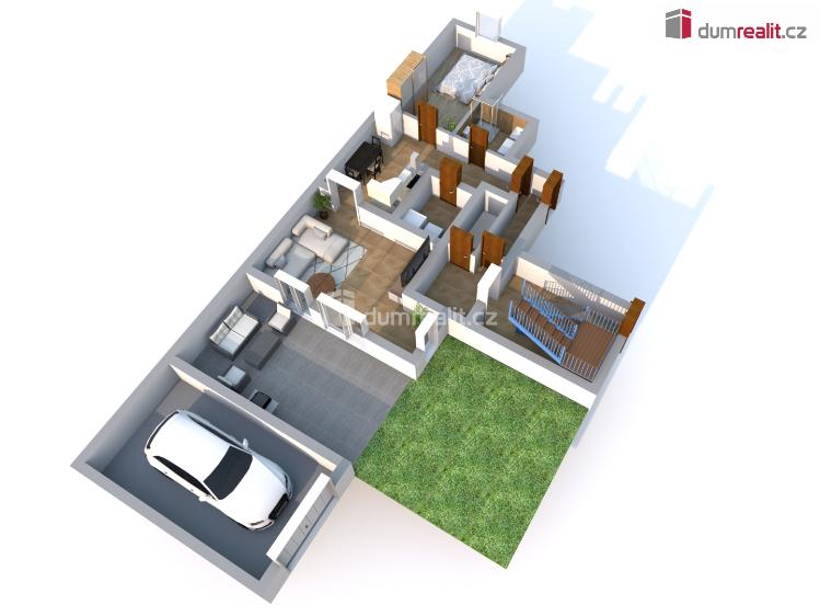 Pronájem bytu 2+KK Neratovice, Růžová č. 21