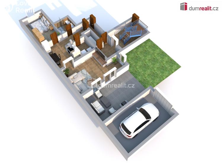 Pronájem bytu 2+KK Neratovice, Růžová č. 22