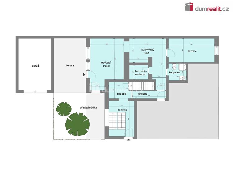 Pronájem bytu 2+KK Neratovice, Růžová č. 24