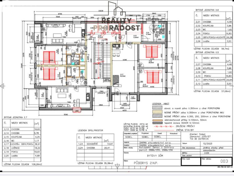 Продажа квартиры 2+KK Šenov, Do Dědiny 2198 č. 8