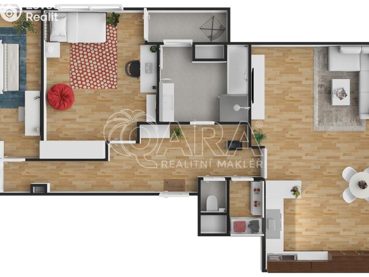 Продажа квартиры 3+KK Brno, Křídlovická 981/27 č. 23