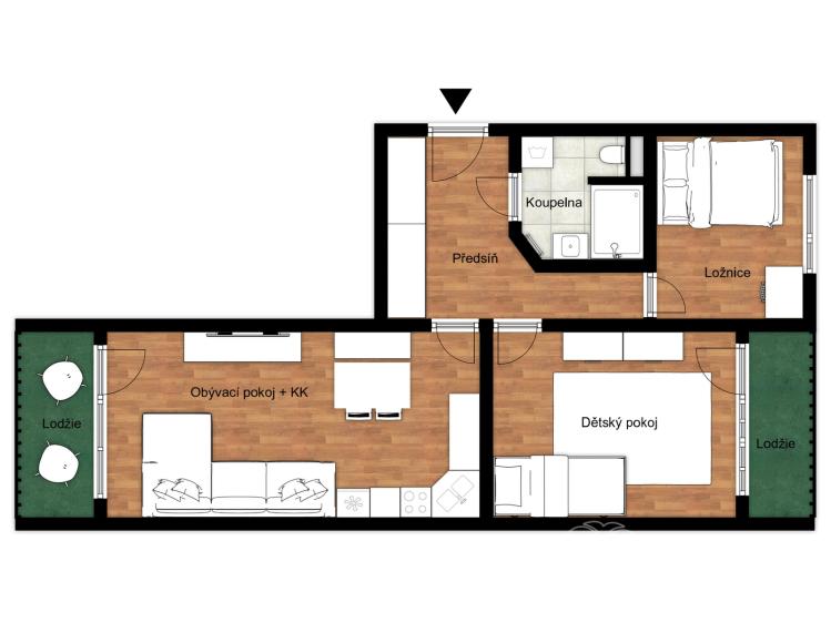 Prodej bytu 3+KK Praha, Tunelářů č. 9