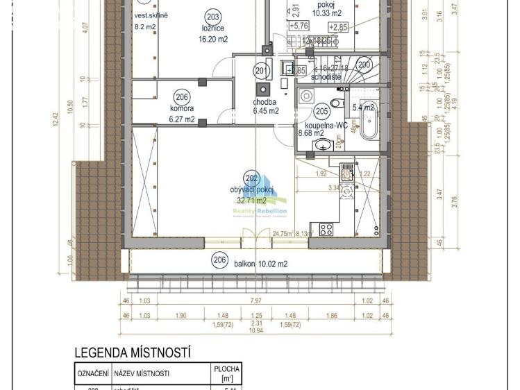Аренда квартиры 3+KK Františkovy Lázně, Mládežnická 251/4 č. 19