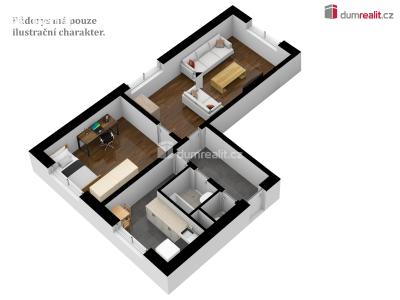 Prodej bytu 2+1 Kaplice, Omlenická č. 4