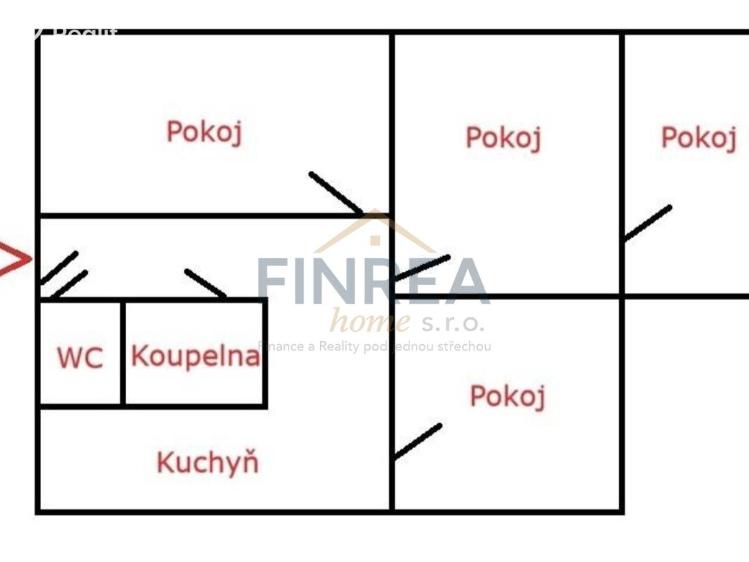 Prodej bytu 4+1 Jirkov, Osvobození č. 2