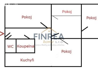 Prodej bytu 4+1 Jirkov, Osvobození č. 3
