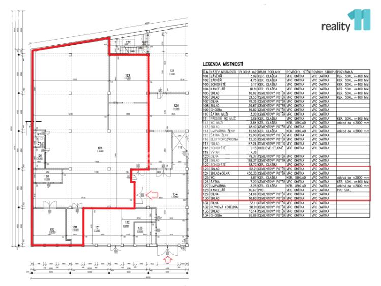 Rent production hall Napajedla, 2. května č. 4