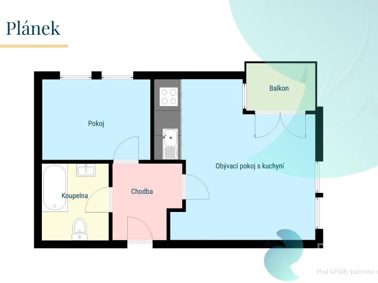 Аренда квартиры 2+KK České Budějovice, Hálkova 2928/10 č. 10