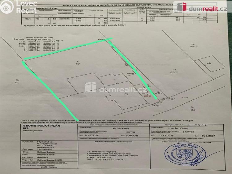 Prodej rodinného domu Ústí nad Labem č. 61