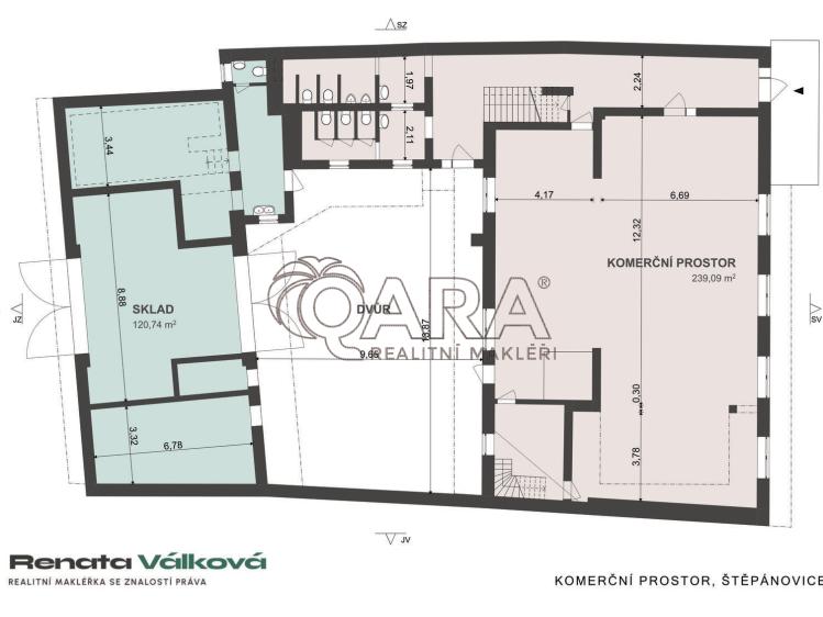 Pronájem obchodního prostoru Štěpánovice č. 32