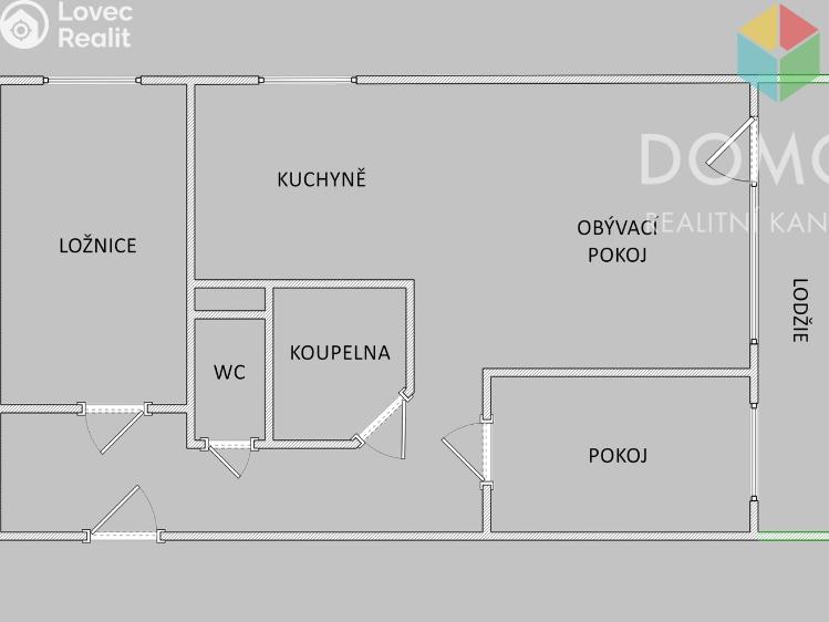 Pronájem bytu 3+KK Zdice, Velizská č. 10