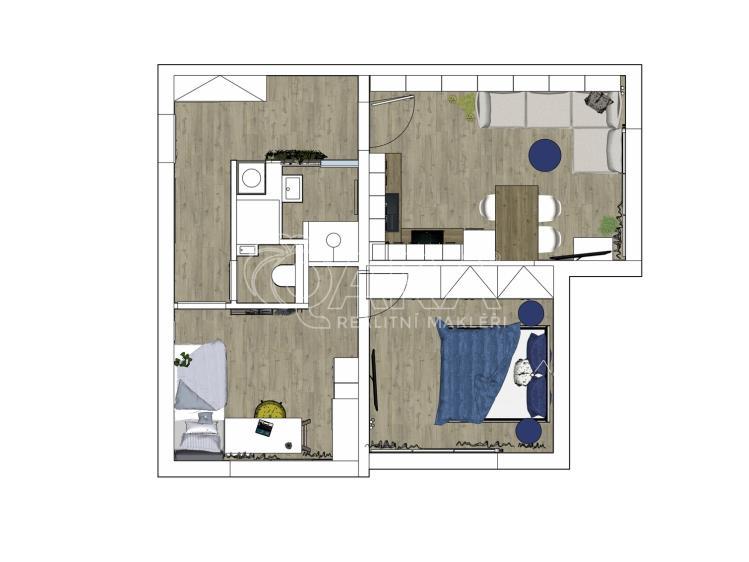 Prodej bytu 3+KK Plzeň, Lábkova 892/14 č. 17