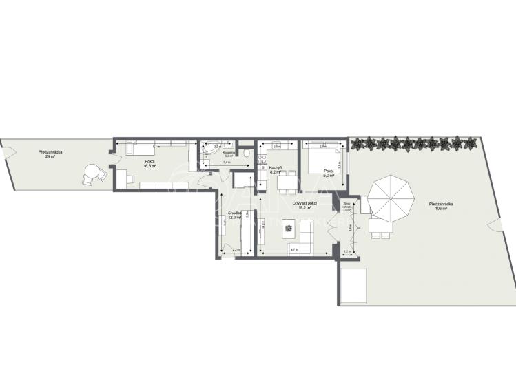 Продажа квартиры 3+KK Vestec, Ve Stromkách 377 č. 11