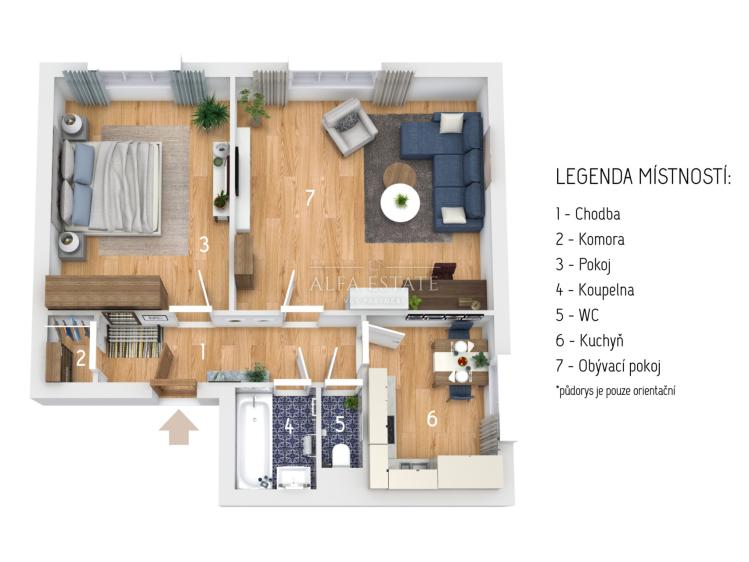 Prodej bytu 2+1 Karlovy Vary, Horova č. 1