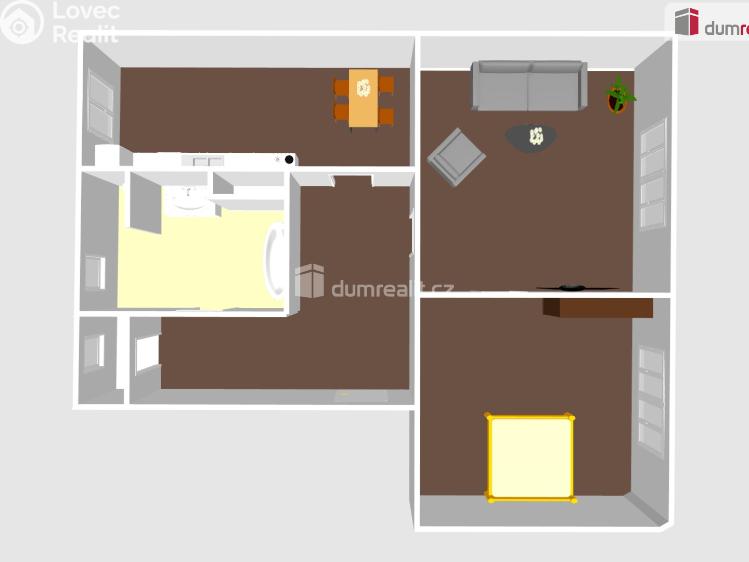 Продажа квартиры 2+1 Ostrov, Jáchymovská č. 17