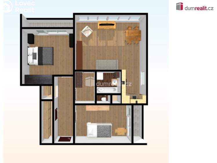 Продажа квартиры 3+KK Praha 11, Tererova č. 6