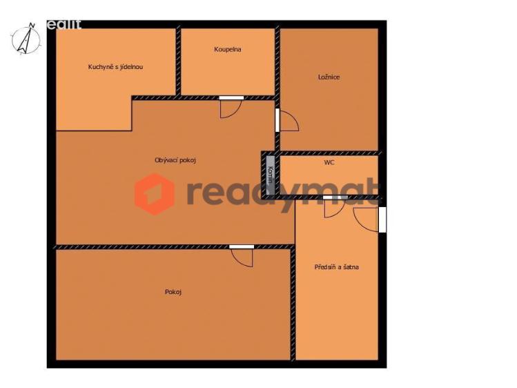 Sale apartment 3+KK Hodonín, Národní třída č. 11