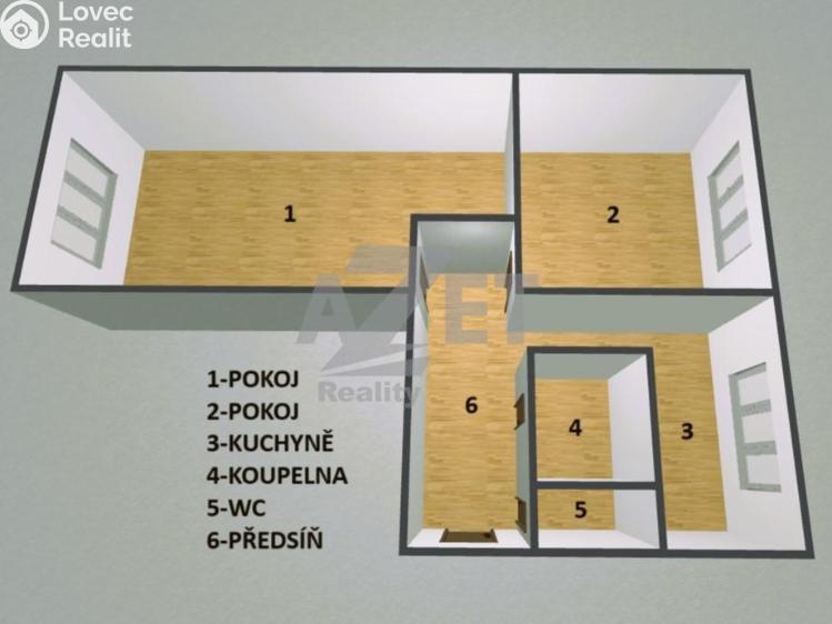 Prodej bytu 2+1 Ostrava, Výškovická 2558/86 č. 12
