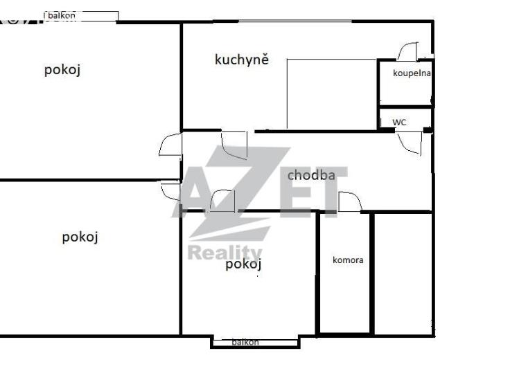 Prodej bytu 3+1 Jeseník č. 18