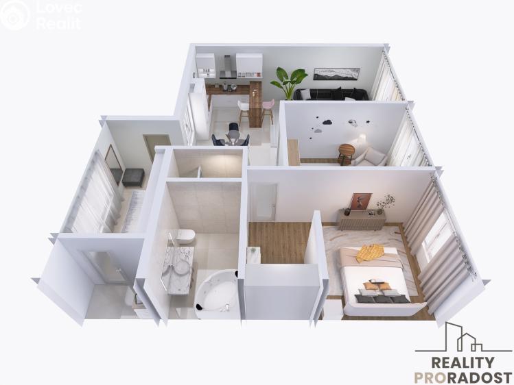 Prodej rodinného domu Lužice, Šeříková č. 17