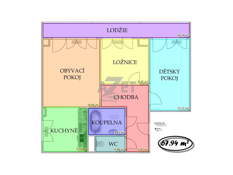 Prodej bytu 3+1 Orlová, Vnitřní č. 17