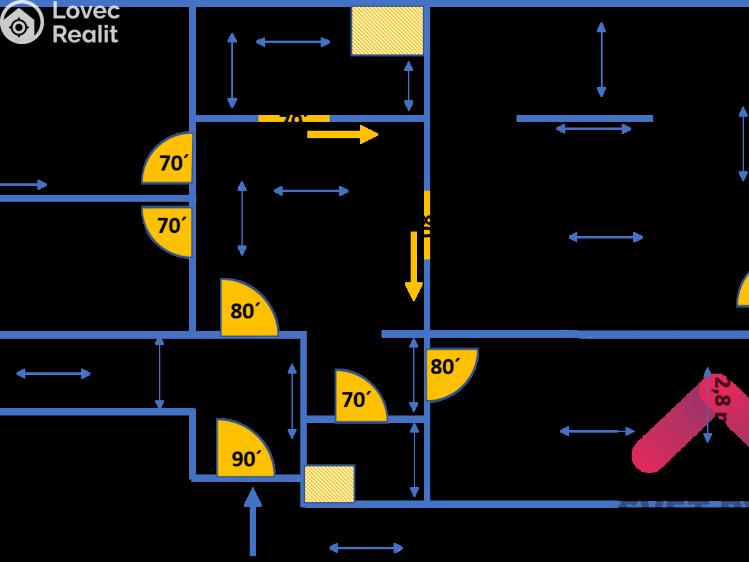 Аренда квартиры 4+1 Praha, Ohradní č. 17