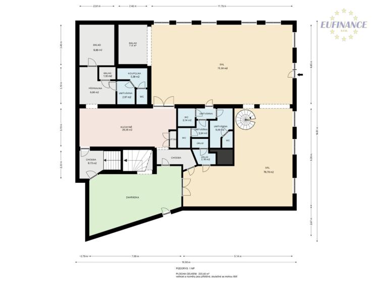 Prodej obchodního prostoru Kralupy nad Vltavou, Lidové nám. 90 č. 28