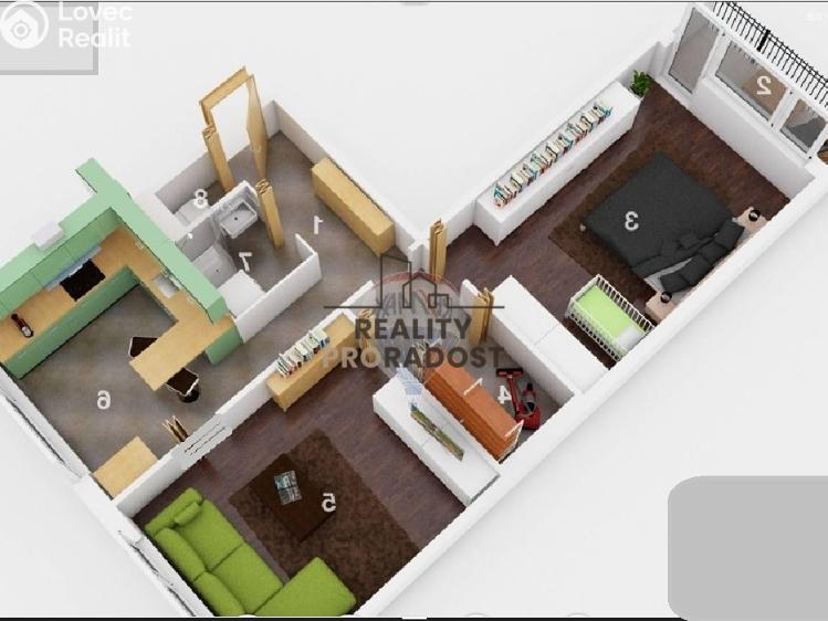 Pronájem bytu 2+1 Ostrava, Otakara Jeremiáše 1999/27 č. 11