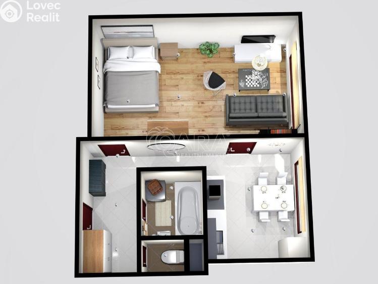 Pronájem bytu 1+1 Mladá Boleslav, Jana Palacha 1087 č. 12