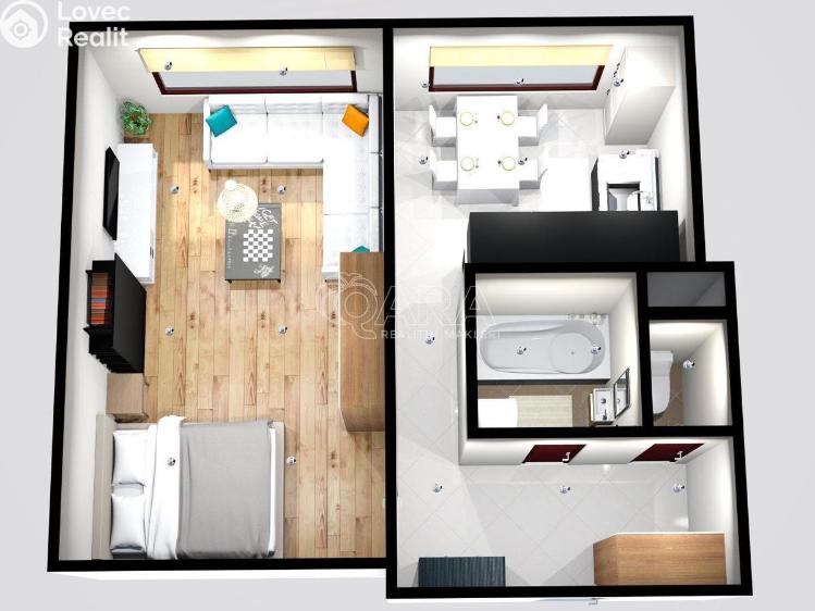 Pronájem bytu 1+1 Mladá Boleslav, Jana Palacha 1087 č. 14