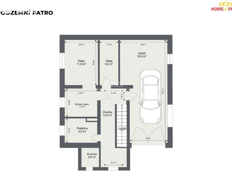 Prodej rodinného domu Praha 12, K Orionce č. 5