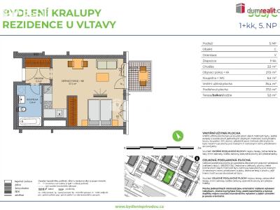Prodej bytu 1+KK Kralupy nad Vltavou, Nádražní č. 3