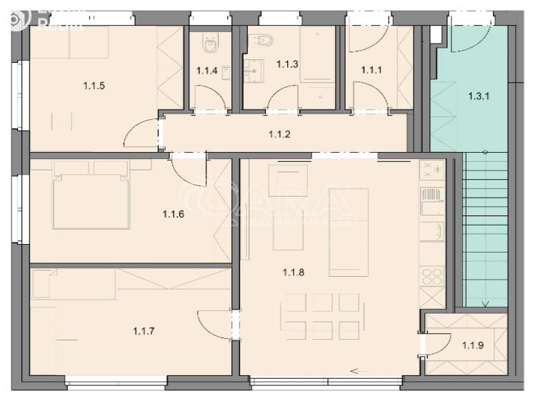 Pronájem bytu 4+KK Vysoký Újezd, Na Výsluní 353 č. 4